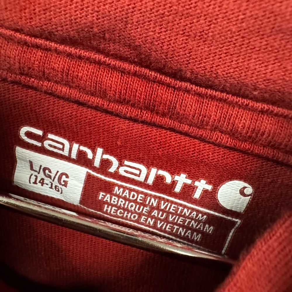 Carhartt Kids Maroon Hoodie - Picture 4 of 5